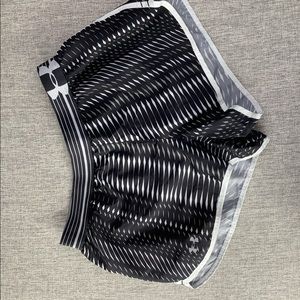 Under Armour Black and White Dri-Fit Shorts